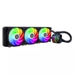 SilverStone Permafrost PF360-ARGB V2 SST-PF360-ARGB-V2 360 mm AiO vedelikjahutus protsessorile, ARGB, RGB-kontrolleriga, must