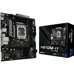 Emaplaat ASROCK H810M‑X micro ATX Intel H810 LGA 1851 DDR5 2&times; DIMM 128GB M.2 2.5GbE HDMI DisplayPort