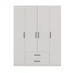 Topeshop ROMANA 160 BIEL KPLB bedroom wardrobe/closet 11 shelves 4 uks(s) valge