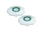 LEIFHEIT Clean Twist Disc Mop asenduskomplekt, 2 mikrofiibrist mopipead, valge