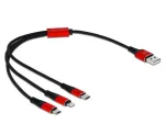 Delock 3 in 1 laadimiskaabel - 30 cm