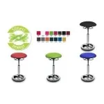 Topstar Sitness High Bob ergonoomiline taburet, must pol&uuml;esteriste, astmeline k&otilde;rgusregulatsioon 580-830 mm, poleeritud alumiiniumist r&otilde;ngasalus, kandev&otilde;ime 110 kg SU59 BR0