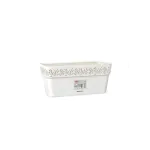 STEFANPLAST lillekast alusega Gaia 30x13x12 cm valge