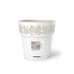 STEFANPLAST Gaia lillepott alusega &Oslash;25x25cm valge