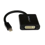 StarTech.com MDP2DVI3 Mini DisplayPort &ndash; DVI adapter, 1920x1200 (WUXGA), passiivne, Thunderboltiga &uuml;hilduv, 17 cm, must
