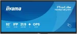 iiyama TE9218UWI-B1AG Signage-ekraan Kiosk-kujundus 2.32 m (91.5 tolli) LED Wi-Fi 500 cd/m&sup2; 5K Ultra HD Must Puutetundlik Sisseehitatud protsessor Android 16/7