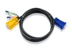 ATEN 2L5203A KVM-kaabel Must 3 m