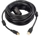 Microconnect USBAB20B-ACTIVE USB-kaabel USB 2.0 20 m USB A USB B Must