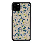 Nutitelefoni &uuml;mbris man and wood iPhone 11 Pro Maxile &mdash; sinise kolmnurgaga must kaitse&uuml;mbris