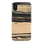 man and wood nutitelefoni &uuml;mbris iPhone X/XS jaoks &mdash; valge eebenipuu must