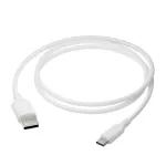 dbramante1928 re-charge Pro CB12ACWH7088 USB-A &ndash; USB-C kaabel, 1,2 m, USB 2.0, 480 Mbps, 36W, 100 % ringlussev&otilde;etud plast, valge