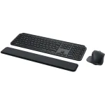 Logitech MX Keys S Combo klaviatuur, hiir kaasas, kontor, RF-juhtmevaba + Bluetooth, QWERTZ, &Scaron;veitsi, grafiit