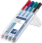 Marker Staedtler Lumocolor correctable 305 4 tk roheline must sinine punane