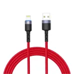 USB&ndash;Lightning andmekaabel Tellur, 3 A, 1,2 m, LED-indikaator, punane