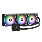 K&otilde;ik-&uuml;hes vedelikjahuti ENERMAX Aquafusion II 360 mm, 120 mm ventilaatorid, 380 W TDP, must