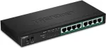 TRENDnet TPE TG83 - L&uuml;li - 8 x 10/100/1000 (PoE+) - Lauaarvutile, seinakinnitatav - PoE+ (65 W)