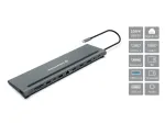 Conceptronic DONN17G s&uuml;learvuti dokkimisjaam / pordireplikaator juhtmega USB 3.2 Gen 1 (3.1 Gen 1) USB-C hall