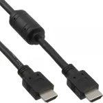 InLine HDMI-kaabel High Speed isane + ferriit must 5m