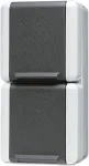 Pistikupesa JUNG 822 W, 250 V 16 A, m&otilde;&otilde;tmed 75&times;58&times;151 mm, v&auml;rv must/valge