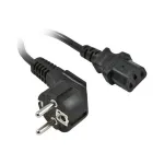 Synergy21 Netzkabel 230V Schutzkontakt CEE7(Stecker)->Kaltger&auml;te IEC-C13(Buchse), 3m, Black, ,