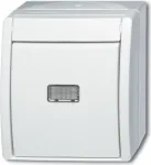 BUSCH JAEGER 1484-0-0381 - Nupud - Valge - IP44 - CE - 74 mm - 55 mm