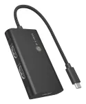 ICY BOX Adapter USB USB-C to 3x HDMI, USB 3.2 Gen 2 (3.1 Gen 2) USB-C, HDMI, 10000 Mbit/s, 144 Hz, 3840 x 2160, 7680 x 4320, 7680 x 4320 pikslit