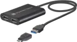 Sonnet USB3-DDP4K Video kaabel-Adapter USB Type-A 2 x DisplayPort Must (USB3-DDP4K)