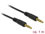 Audio kaabel DeLOCK 85696 1m 3.5mm Must