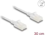 V&otilde;rgukaabel DeLOCK RJ45 Cat.6A pistik pistikusse 0,3 m valge