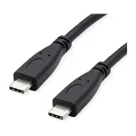 ROLINE RM USB 3.2 Gen 2 kaabel, C-C, ST/ST, 4K UHD-1, 10 Gbit/s, Emark, 100 W, must, 0,5 m