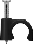 Goobay kaabliklamber 7 mm, must (64680)