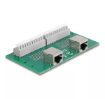 DeLOCK RJ50 2 &times; emane kuni 2 &times; klemmliist surunupuga DIN-liistule