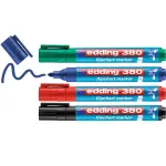 Marker Edding 380 &uuml;mmargune ots Must Sinine Roheline Punane