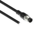 ACT Industrial 5,00 meetri pikkune andurikaabel, M12A, 5 kontaktiga, isane pistik &ndash; lahtine ots, Superflex Xtreme TPE kaabel, varjestatud