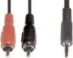 Audio kaabel e+p B 113 1.5m 2xRCA 3.5mm Must