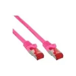 InLine paigalduskaabel S/FTP PiMF Cat.6 250 MHz PVC vask roosa 0,5 m