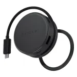 Satechi On-the-Go 7-in-1 Multiport Adapter USB-C Hub 100W PD, 2x USB-A, HDMI 4K, Ethernet, SD/MicroSD kaardilugeja - Space Gray