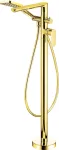 DEANTE Arnika Freestanding Bathtub Mixer with Shower Set - Polished Gold