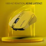 INCA Gaming Mouse RGB 7200 DPI 7 Buttons USB/BT 1,50m Yellow (IMG-328MX)