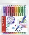 STABILO pointMax Fineliner Pliiatsikomplekt - 24 erinevat v&auml;rvi - 0,8 mm kiudots - veep&otilde;hine tint