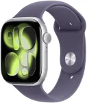 Apple Watch Series 11 (2025) GPS 46mm Silver Aluminum Case with Purple Fog Sport Band M/L
