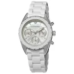 ARMANI AR5941 Naiste Roosakuldse Tooniga Roostevabast Terasest Kronograafkell 35mm