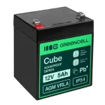 Greencell AGM VRLA 12V 5Ah Aku kassaaparaadile, m&auml;nguasjale, kaamerale (91x70x102mm)