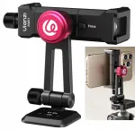 ULANZI MA51 F38 Quick Release Phone Clamp Mount with Cold Shoe, Aluminum Alloy, Black