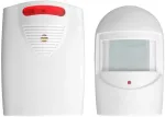 ORNO OR-MA-717 Traadita uksekellakomplekt PIR-liikumisanduriga, 433 MHz, 80 m ulatus, 32 meloodiat, IP44 andur, valge