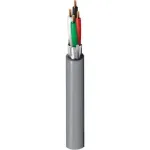 Belden Security & Sound, #22-4c BC, varjestatud mitmesooneline kaabel, 4 juhti, 22 AWG, paljas vask, CMR, 300V, hall PVC mantel