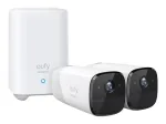 Eufy Security, eufyCam 2 Pro juhtmevaba koduturvakaamerate s&uuml;steem, 365-p&auml;evane aku t&ouml;&ouml;iga, HomeKit &uuml;hilduvus, 2K eraldusv&otilde;ime, IP67 ilmastikukindel, &ouml;&ouml;vaatlus, 2-kaamera komplekt, ilma kuutasuta