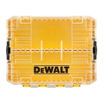 DeWalt ToughCase keskmine t&uuml;hi kohver DT70803-QZ hoidikute ja kastidega, kollane