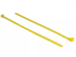 Taasavaldatav kaabliside DELOCK 18761 &mdash; nailon, 300 mm x 7,6 mm, kollane, 100 tk