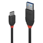 Lindy 0,5 m USB 3.2 t&uuml;&uuml;p A-C kaabel, 10 Gbps, must sari, 0,5 m, USB A, USB C, USB 3.2 Gen 1 (3.1 Gen 1), 10 Gbit/s, must